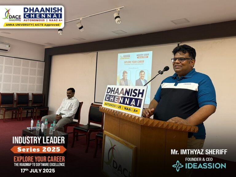 We were privileged to host Mr. Imthyaz Sheriff, Founder & CEO of IDEASSION, who inspired our budding tech minds with his insights on career growth, innovation, and the evolving tech landscape
