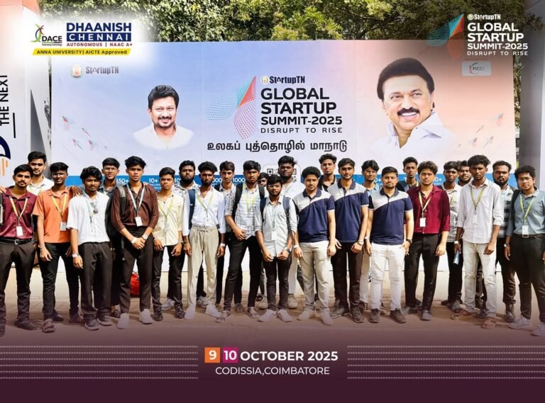 Innovators in Action 💡🚀Our Dhaanishians made their mark at the Global Startup Summit 2025 held at CODISSIA, Coimbatore on October 9 & 10, 2025! 